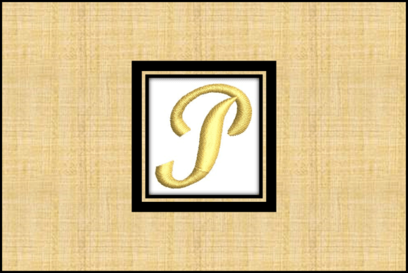 Gold Letter P: A Personalized Embroidery Gem