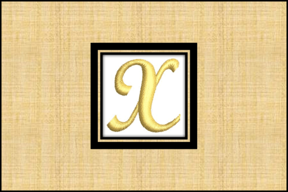 Gold Letter X