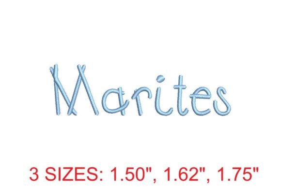 Marites Font Review for Seasonal Embroidery